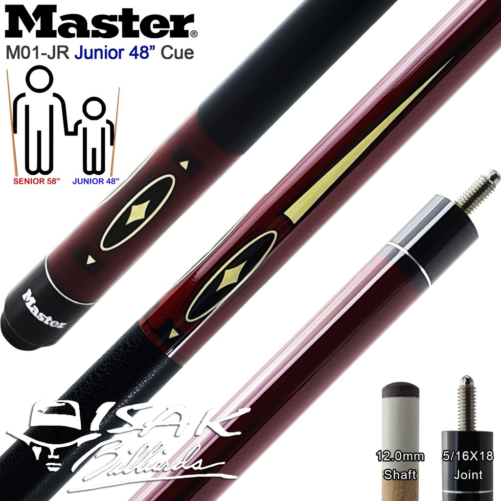 Junior Kid Cue Master M01 48 Inch Stick Billiard Anak Kecil Pemula Pool Stick Shopee Indonesia