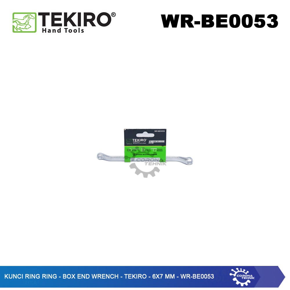 WR-BE0053 - Kunci Ring Ring - Box End Wrench - Tekiro - 6x7 mm