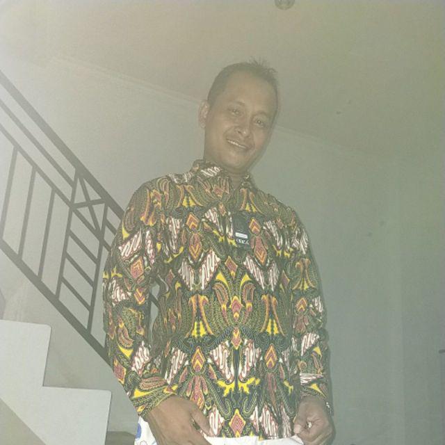 Kemeja Batik Pria Modern Lengan Panjang Casual Modis Slim Fit Trendy Masa Kini Ol 174