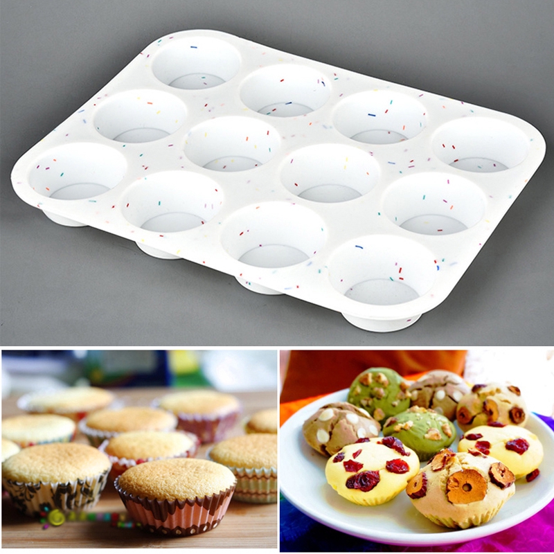 Cetakan Kue Spiral Silikon Muffin Coklat Jelly Puding Dessert Cupcake Mold Dapur DIY Alat Baking