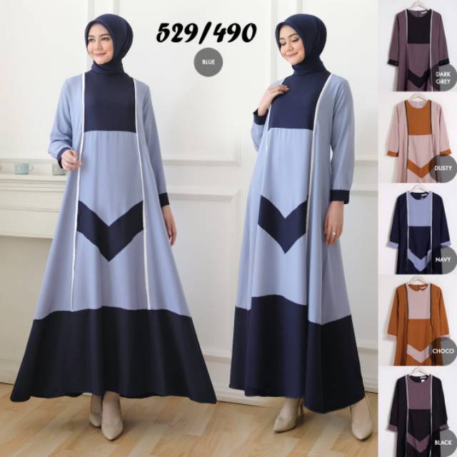 Gamis Simple Wearing Klamby Kw super, Heaven Lights KW super