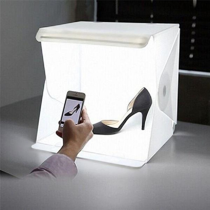 Fotografi Lightbox Lipat LED Photo Studi   o Box Folding
