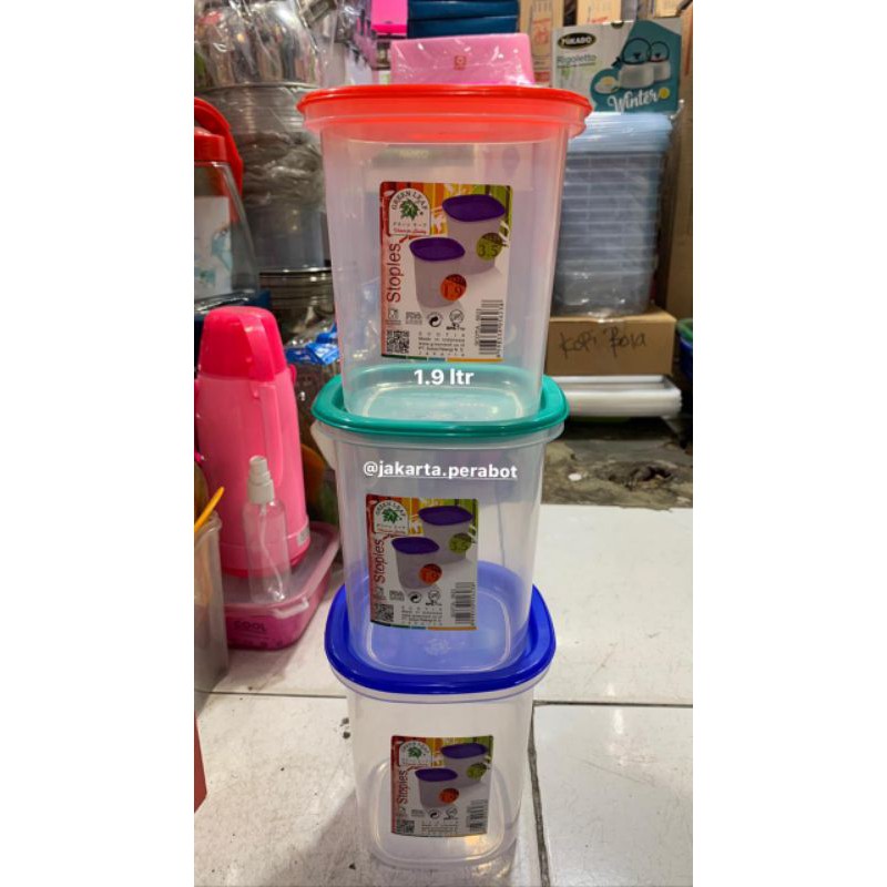 Green Leaf Toples Kue Tempat Makanan 1.9 Liter dan 3.5 Liter