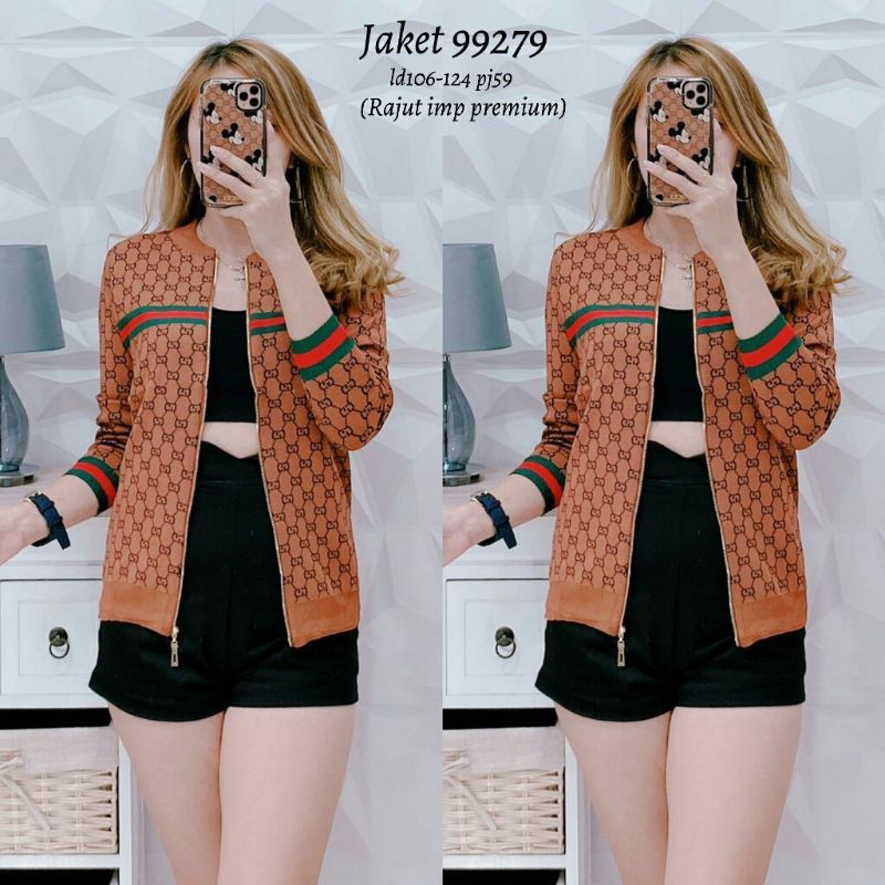 jaket 99279 jacket wanita Rajut import