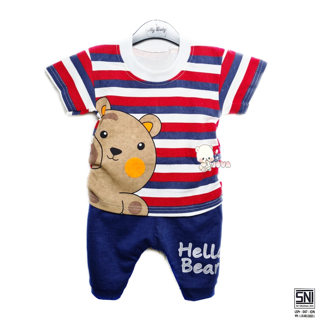ECER BOBOBAM BAJU KAOS BEAR ANAK LAKI-LAKI / SETELAN ANAK HARGA GROSIR