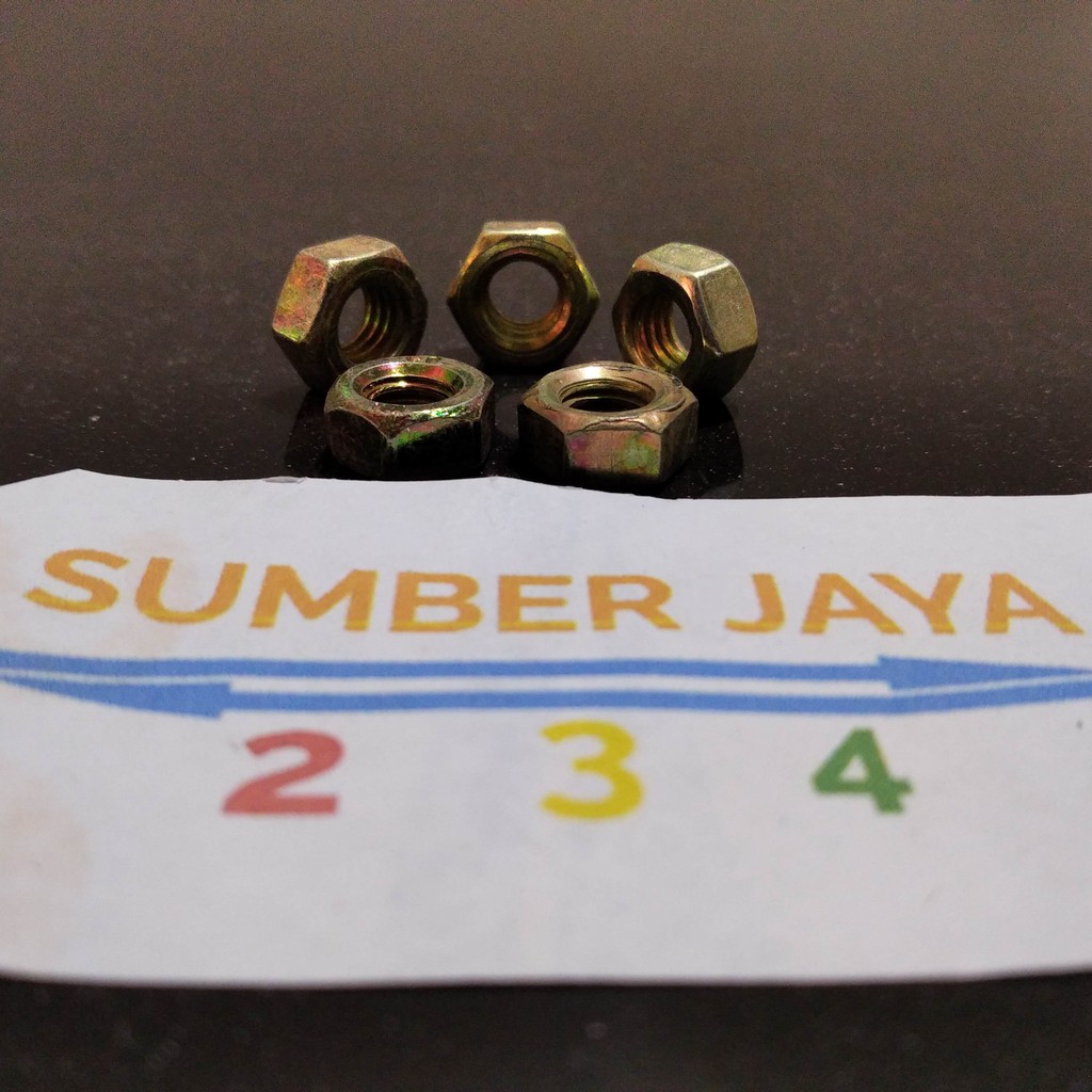 Mur 6mm 6 mm m6   PER 50 PCS TERMURAH