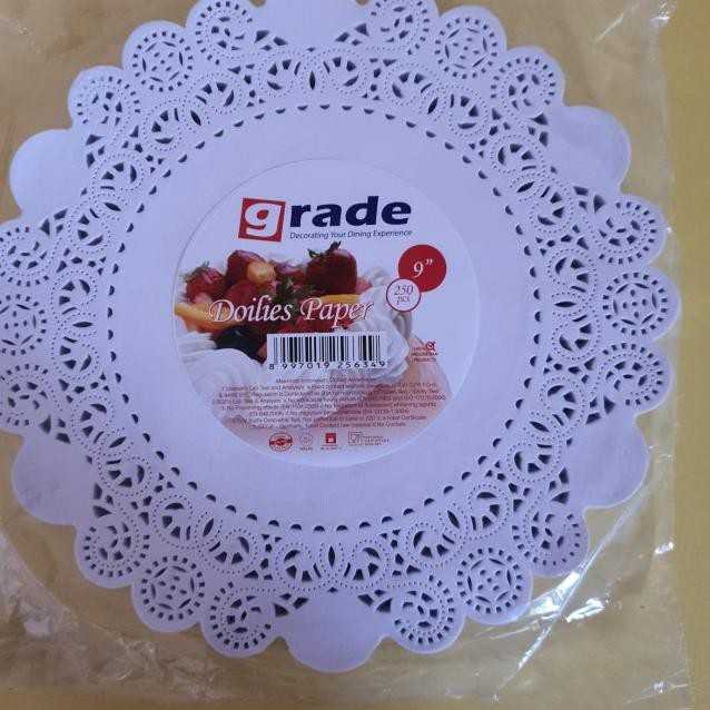 

HALODUL - 5 pcs ukuran 18 cm-Alas Renda Bulat Toples- Round Paper Doy-doilespaper-doilis paper PWR