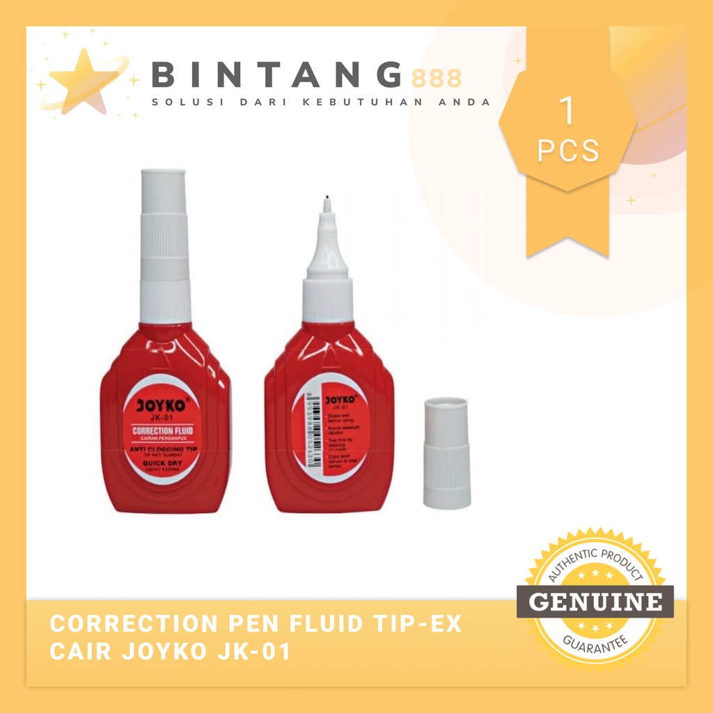 

CORRECTION FLUID / TIPE X/ TIPE X CAIR JOYKO JK-01