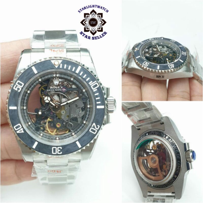 JAM TANGAN PRIA ROLEX SUBMARIN PIRLO AUTOMATIC MESIN SWISS