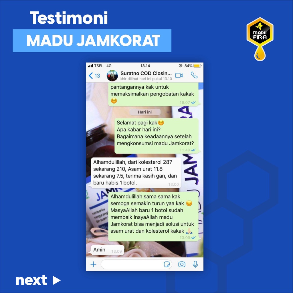 (BISA COD) Madu Jamkorat Madu Kolesterol Madu Asam Urat | Obat Kolesterol Obat Asam Urat Terbaik