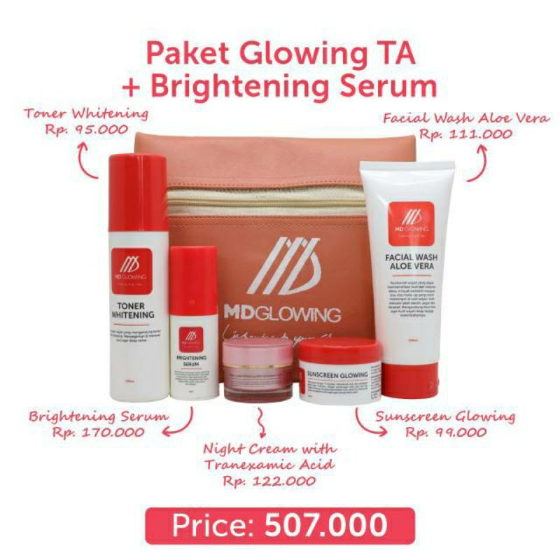 Paket Glowing Tranexamic - MD GLOWING SKIN