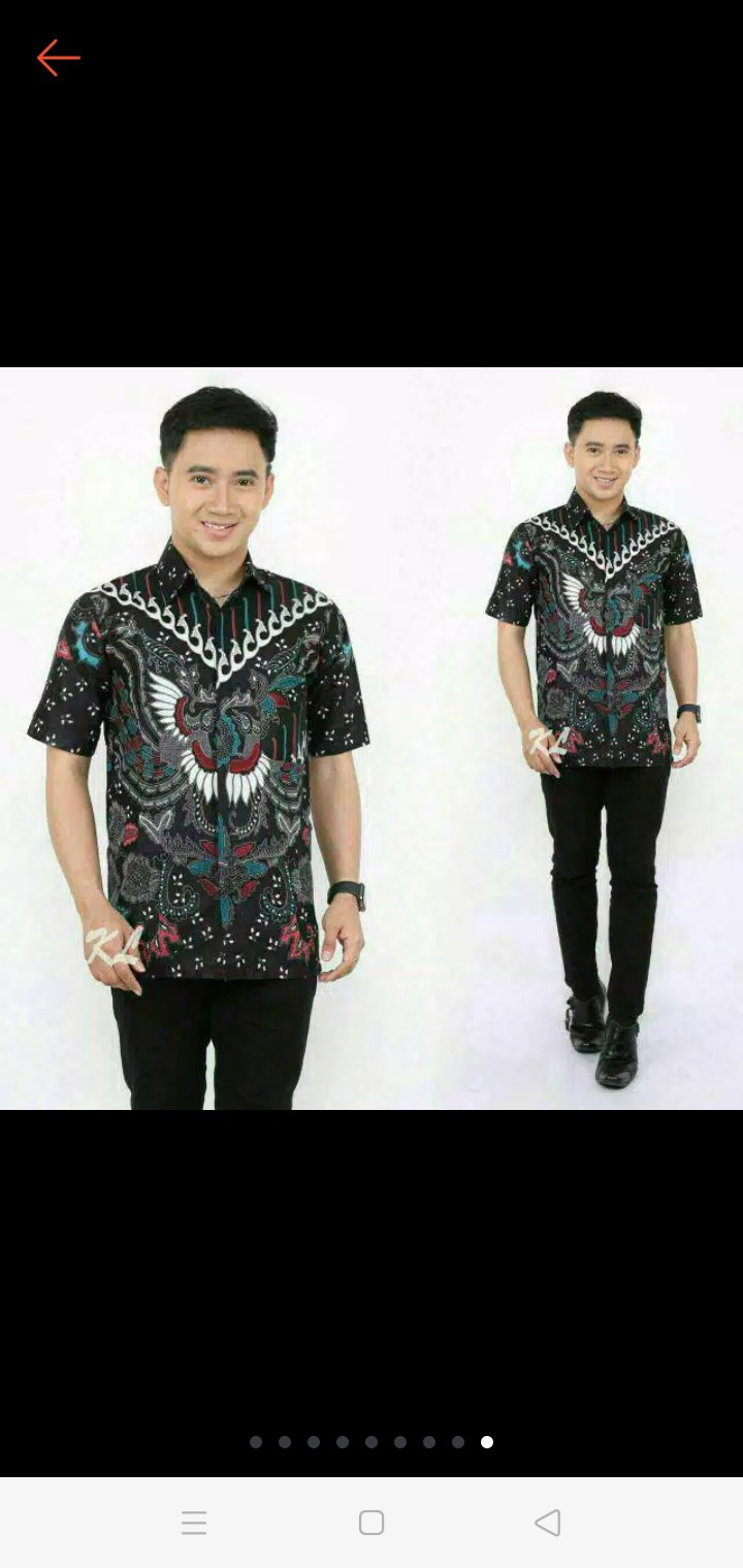 Batik Couple Ayah Dan Anak Laki Laki Lengan Panjang  Modern