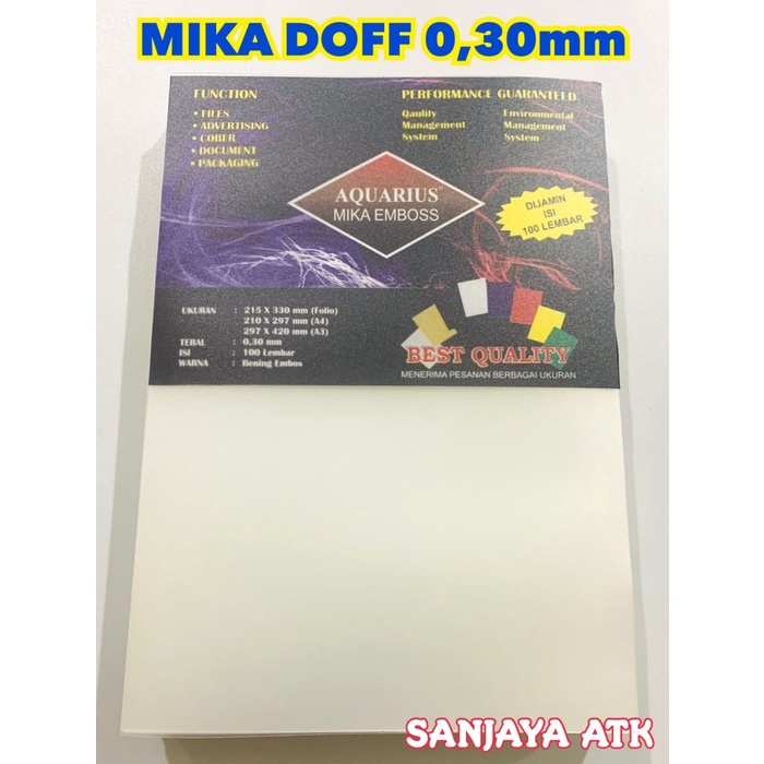 

TERLARIS !!! Termurah!!! Cover mika jilid Doff atau Emboss 0.30 A4 isi 100 lembar