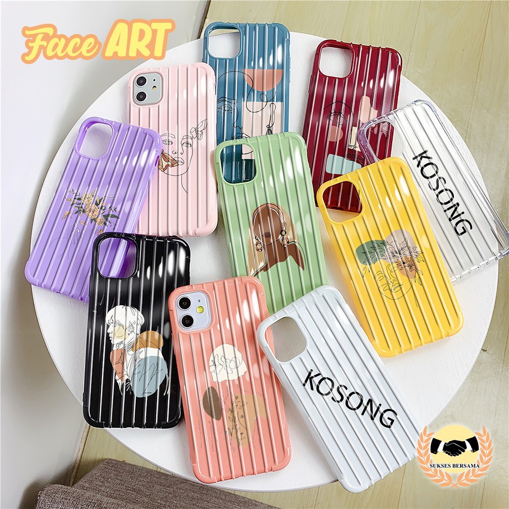 Softcase FACE ART Oppo A3s A1k A5 A9 2020 A7 F9 A5s A31 A52 A92 A37 A53 A83 F1s F11 Pro Reno BSB2227