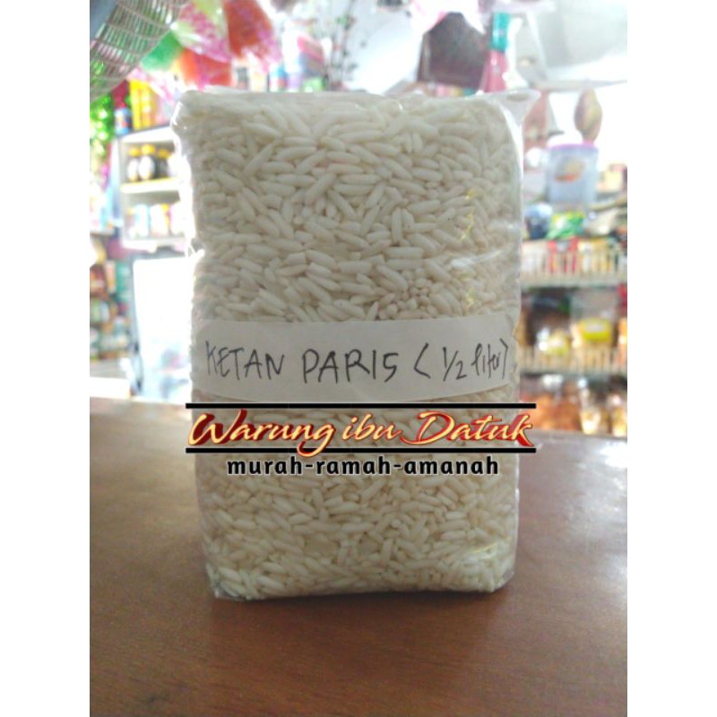 

Ketan PARIS SUPER untuk mango sticky rice, bacang, uli 1/2 liter