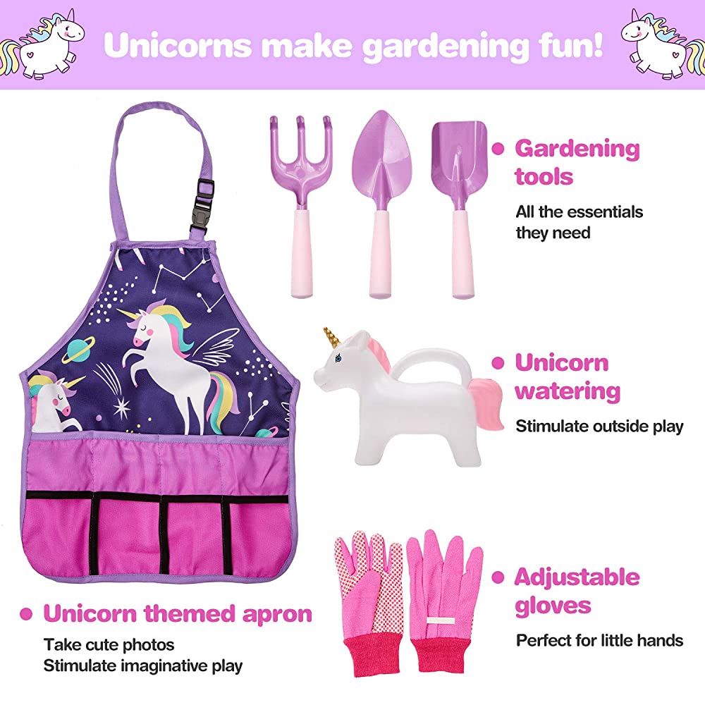 Mainan Edukasi Anak Kostum Tukang Kebun. Profesi Gardening Unicorn Set