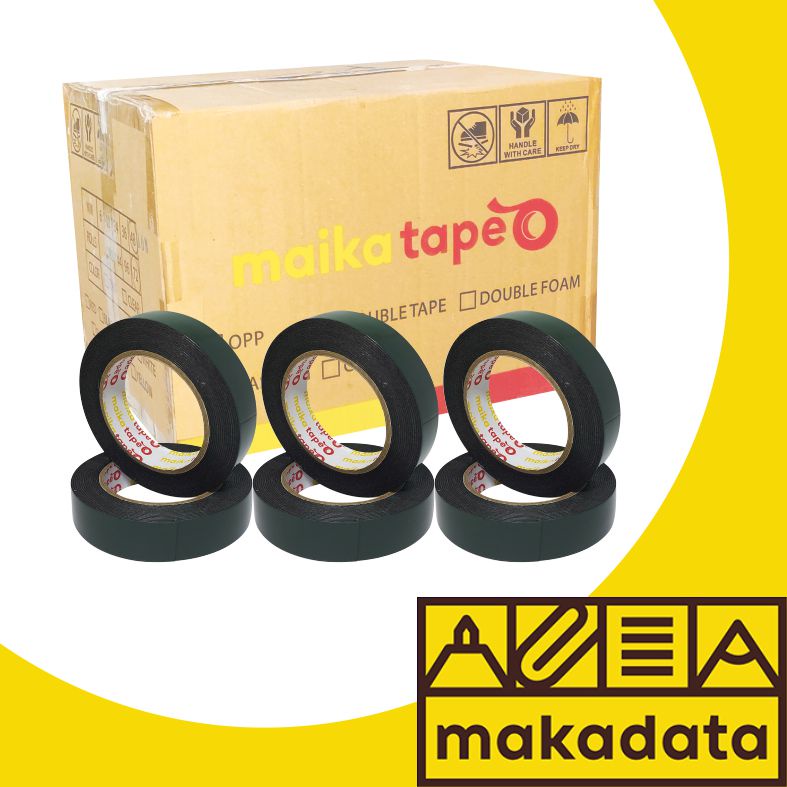 

ISOLASI DOUBLE TAPE FOAM MAIKATAPE 24MM (1BOX) MURAH