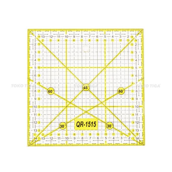

[BISA COD] Quilting Ruler / Penggaris Bahan - Penggaris Quilting TOYO 15 x 15 cm
