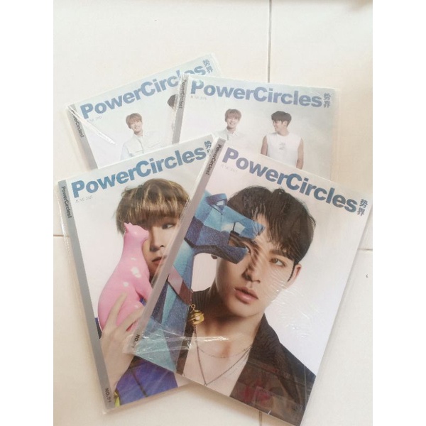 Powercircles Seventeen Wonwoo Mingyu Majalah Magazine Photocard PC