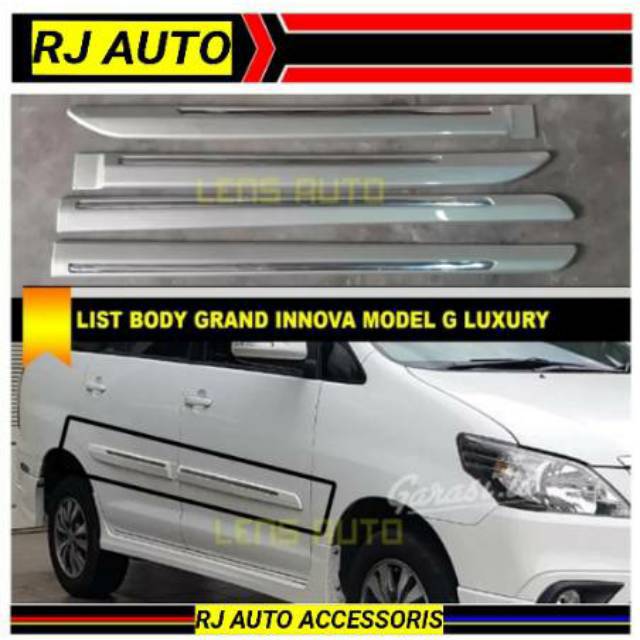 List body grand innova list pintu samping innova list body innova G luxury