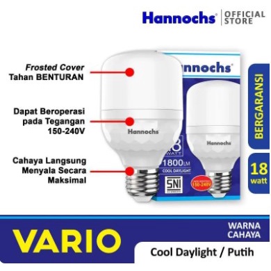 Bola Lampu Led Hannochs Vario 18 Watt Bohlam Hannochs Led Vario 18 W