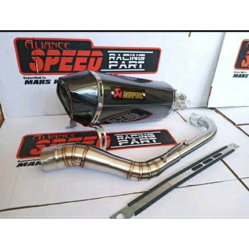 knalpot racing akrapovic full set for all motor matiq