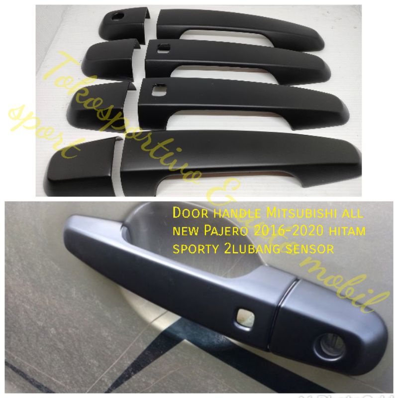 Door handle cover pegangan pintu Mitsubishi all new Pajero sport 2016-2020 hitam doff blakctivo