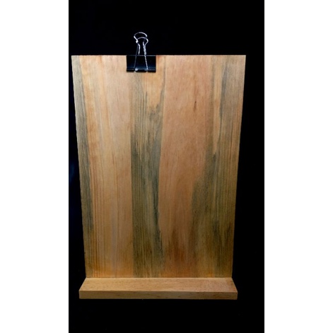 Stand menu display/stand menu/pajangan kayu A3/wood sign hanging