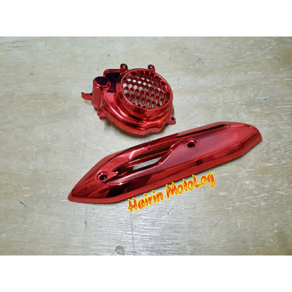 Tutup Kipas + Tutup Knalpot Beat New 2020 Beat Street New 2020 Merah