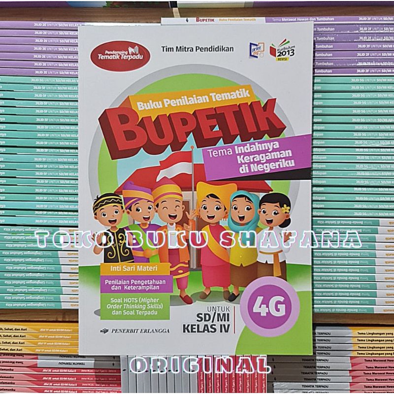 PAKET BUKU BUPETIK 4F 4G 4H 4I KELAS 4 SD ERLANGGA K13 REVISI SEMESTER 2