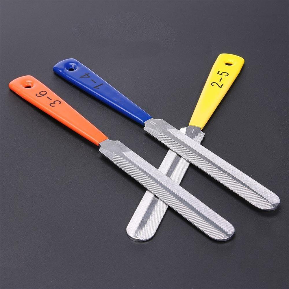 Nanas 3pcs/set Kikir Mur Gitar Sanding Saddle Filing Aksesoris Gitar Slotting File