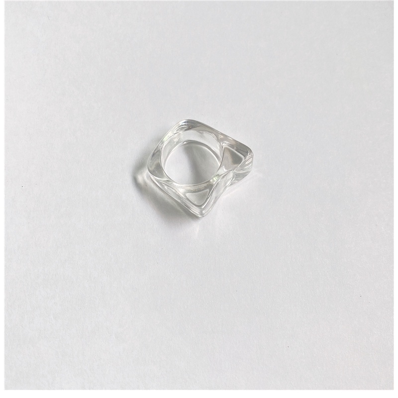 Irregular Acrylic Ring Accessories Simple Korea