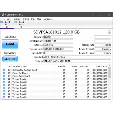 SSD+ 3D NAND 120GB SATA VISIPRO