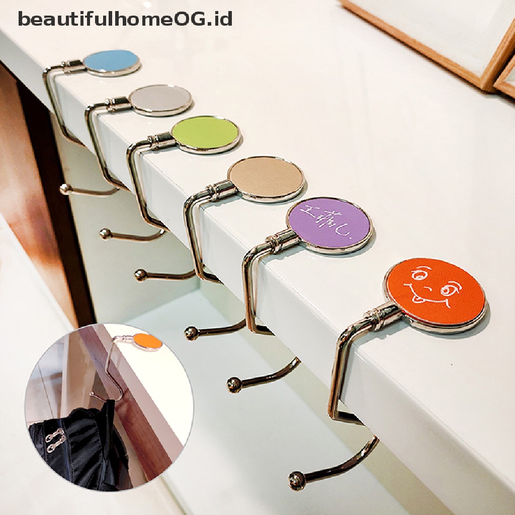 Kait Gantungan Tas Handbag / Dompet Lipat Portable Bahan Metal