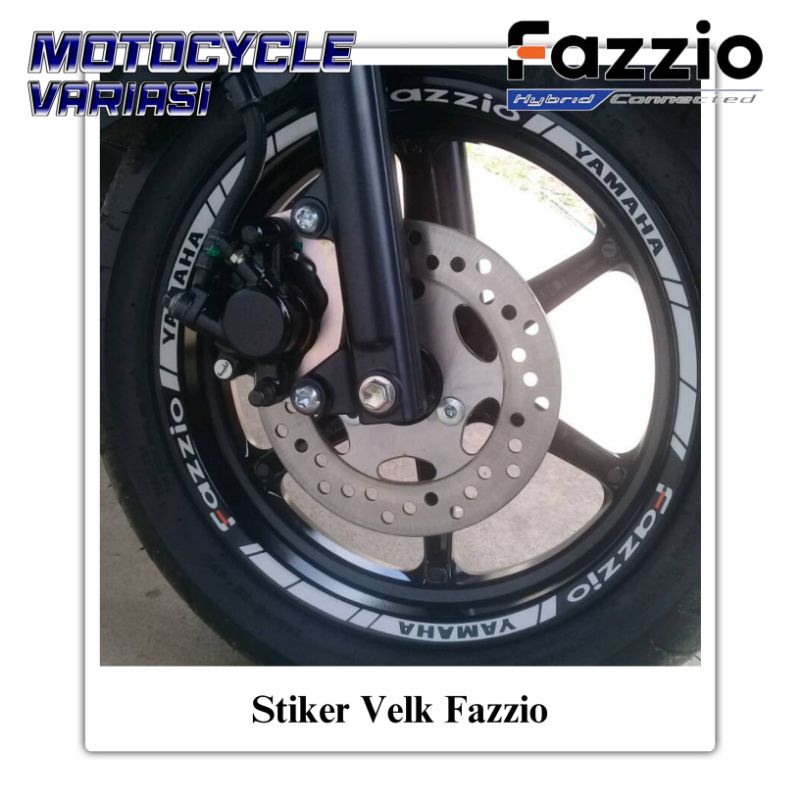 Sticker stiker velg motor yamaha fazzio