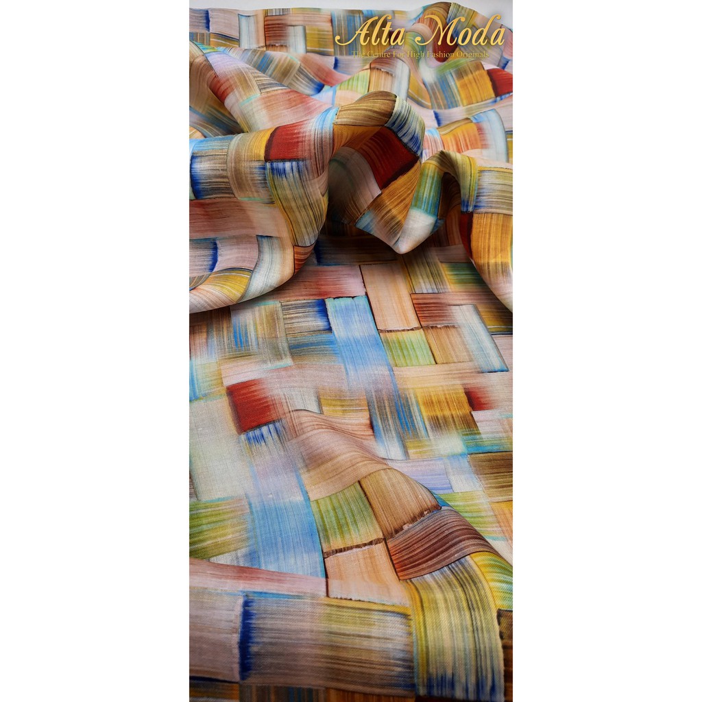 

Alta Moda Linen Motif Fancy Burberry Colorful Kain (1 M)