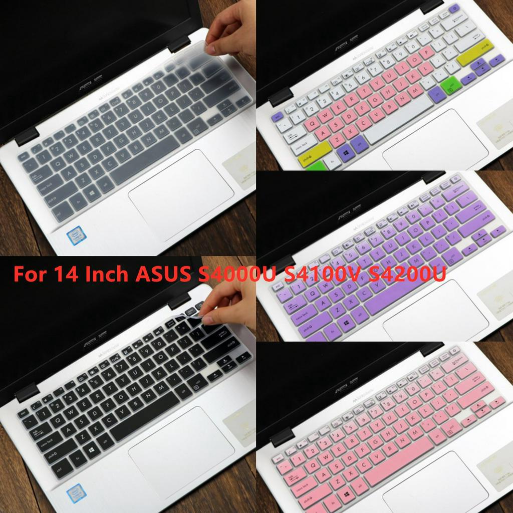 Untuk 14inch ASUS S4000U S4100V S4200U X407U PU404U E406S TP410U Pro5448 FA8265 Lembut Ultra-Tipis Silikon Pelindung Penutup Keyboard Laptop