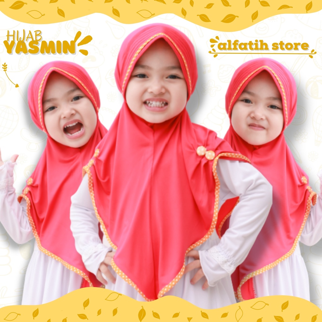 Jilbab Anak yasmin Nadian Jilbab anak lucu murah khimar anak  hijab anak tanggung kerudung anak termurah hijab jersey Jilbab Anak list hijab anak terlaris kerudung anak 5-8tahun