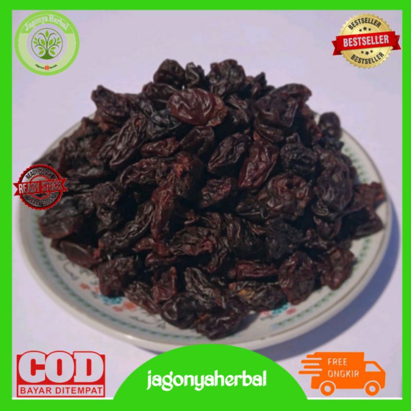 

KISMIS BLACK RAISIN 250GRAM / KISMIS HITAM 250 GRAM / DARK RAISIN / KISMIS KERING / DRIED RAISIN