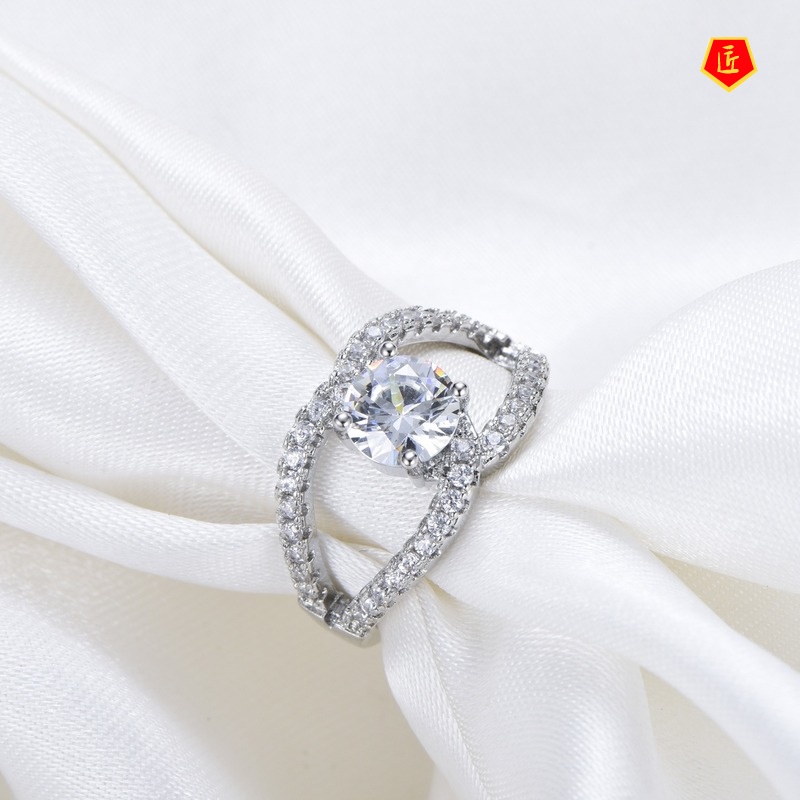 [Ready Stock]Creative Cool Shiny Diamond Ring Personality Fashion