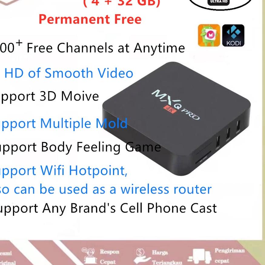 Terjangkau 4K Android 10 TV BOX 2+16GB &amp; 4GB+32GB &amp; 8GB+64GB TV BOX Android MXQ Pro Pointer Keyboard 4K Internet Wifi Smart TV Indihome MXQ
