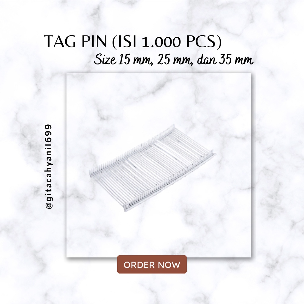 

TAG PIN 15, 25, 35 mm / ISI ALAT TEMBAK LABEL BAJU