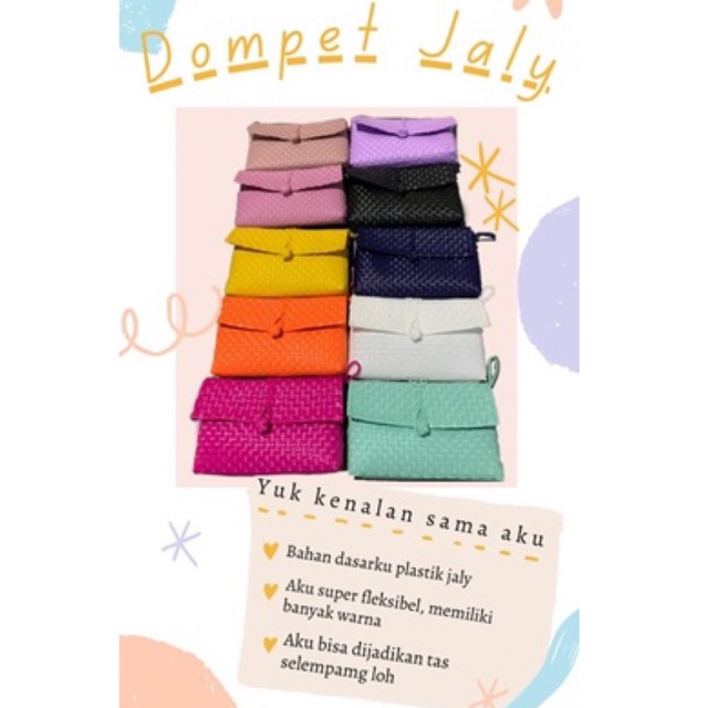 Ready Stok ! Dompet Anyaman Jali Jali / Dompet HP / Dompet Tempat Penyimpanan Serbaguna