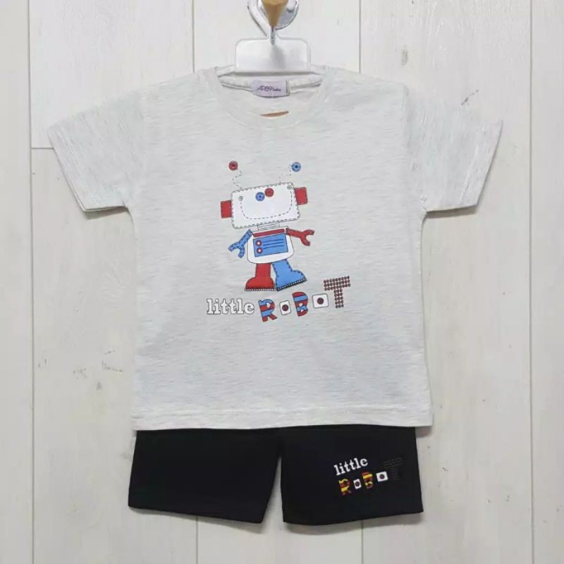 Setelan Anak Kaos Anak Cowo Robot
