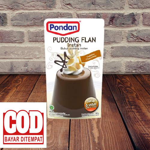 

PONDAN PUDDING FLAN INSTAN RASA COKLAT 100 GR/BUBUK PUDING INSTAN PONDAN 100 GR