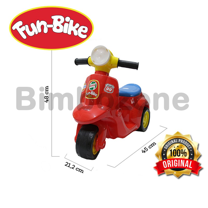 Bimbozone - Mainan Anak Motor motoran Toy Vehicle - Fun Bike VESPA BEKO