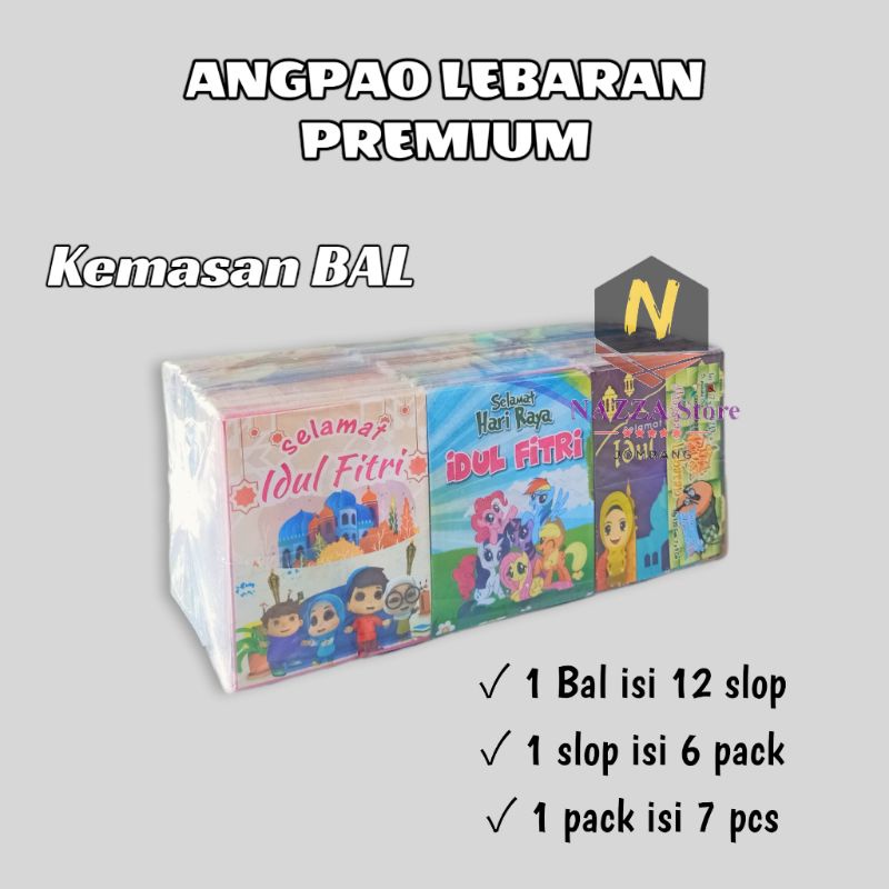 

Angpao/amplop lebaran kecil 1bal isi 72 pack