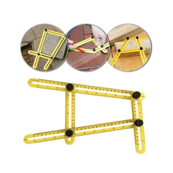 

Penggaris Empat Sisi Mistar 4 Sudut Alat Ukur Tukang Tulis Kantor