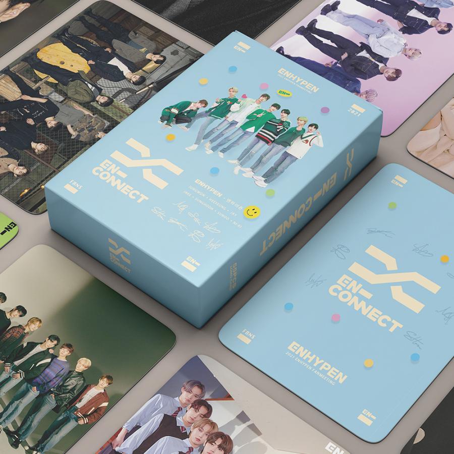 55pcs / set ENHYPEN Photocards GGU 2022 Weather Lab Album DIMENSION ANSWER LOMO Card Postcard