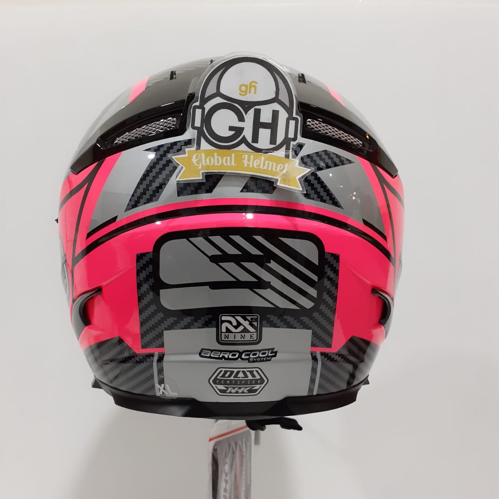 HELM NHK RX9 RACER X NHK RX-9 RACER X NHK RX NINE PINK SILVER FLO